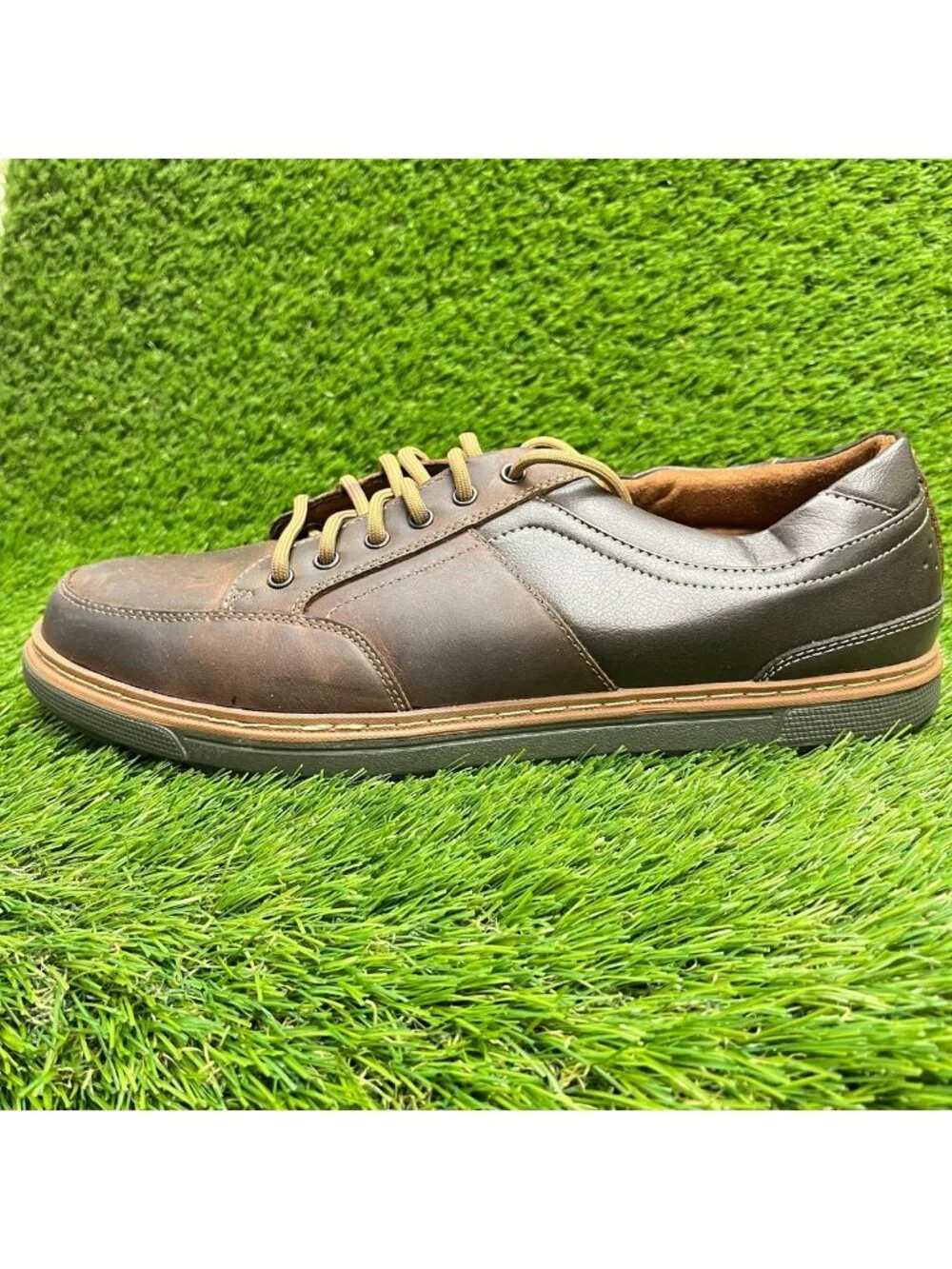 Florsheim Gridley SD-35 Mens Size 11EEE Brown Steel Toe Safety Work Oxford Shoes
